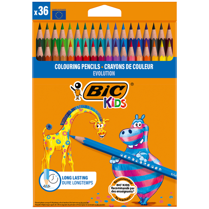 Kids Evolution Colouring Pencils 36-set in the group Kids / Kids' Pens / Colouring Pencils for Kids at Pen Store (100243)