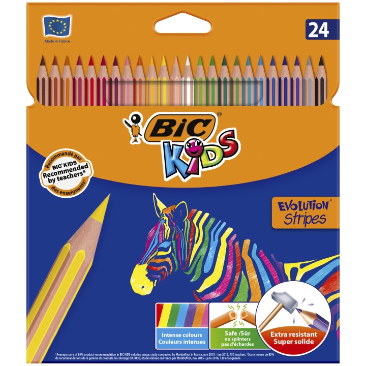 Kids Evolution Colouring Pencils 24-set in the group Kids / Kids' Pens / Colouring Pencils for Kids at Pen Store (100245)