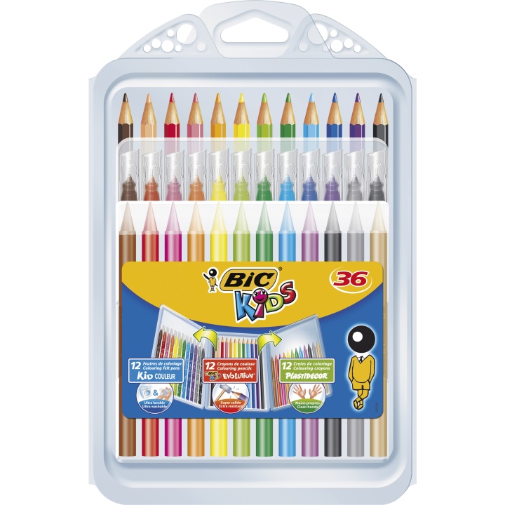 Kids Colouring kit 1 - 36 pieces in the group Kids / Kids' Pens / Felt Tip Pens for Kids at Pen Store (100260)