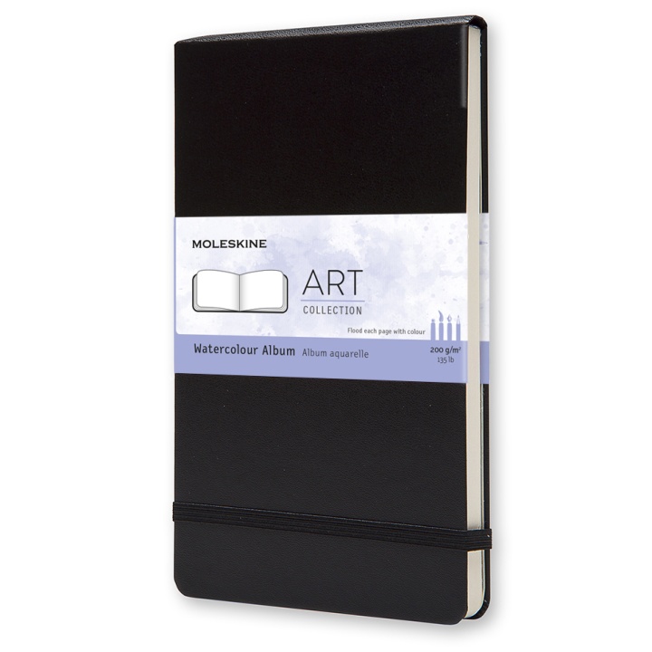 Watercolour Album Large Black in the group Paper & Pads / Artist Pads & Paper / Watercolour Pads at Pen Store (100378)