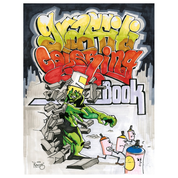 Graffiti Colouring Book in the group Hobby & Creativity / Books / Adult Colouring Books at Pen Store (101370)