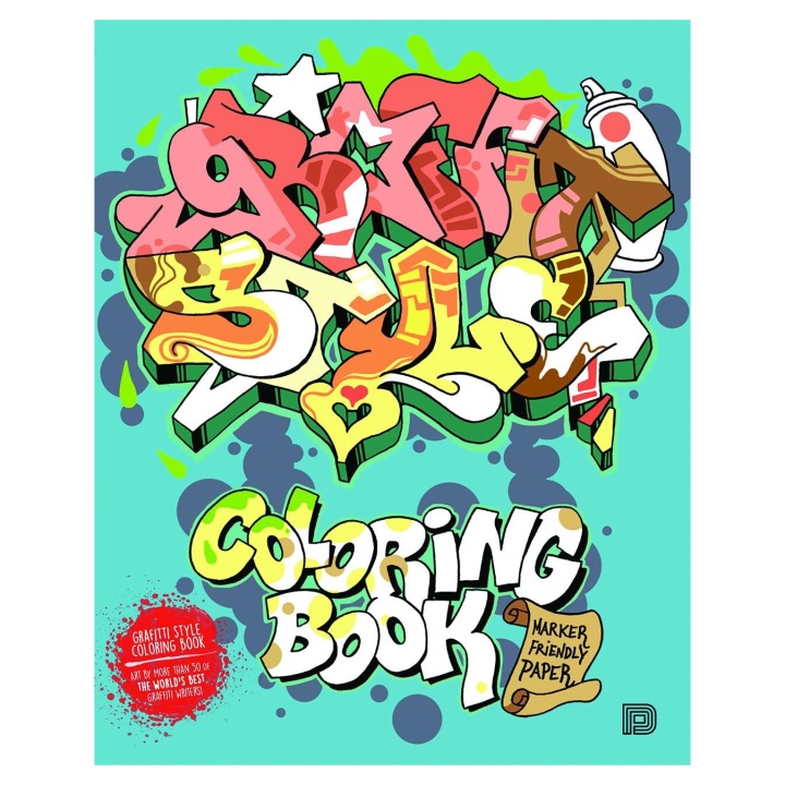 Graffiti Style Colouring Book in the group Hobby & Creativity / Books / Adult Colouring Books at Pen Store (101373)