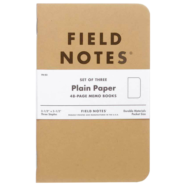 Memo Book Plain 3-pack in the group Paper & Pads / Note & Memo / Notebooks & Journals at Pen Store (101424)