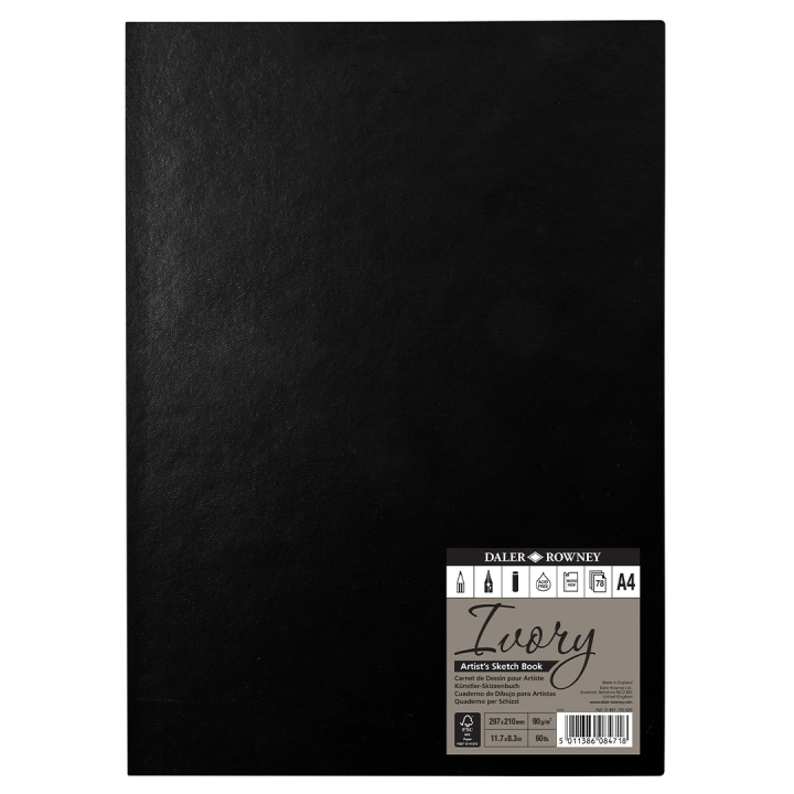 Ivory Sketchbook A4 in the group Paper & Pads / Artist Pads & Paper / Sketchbooks at Pen Store (101451)