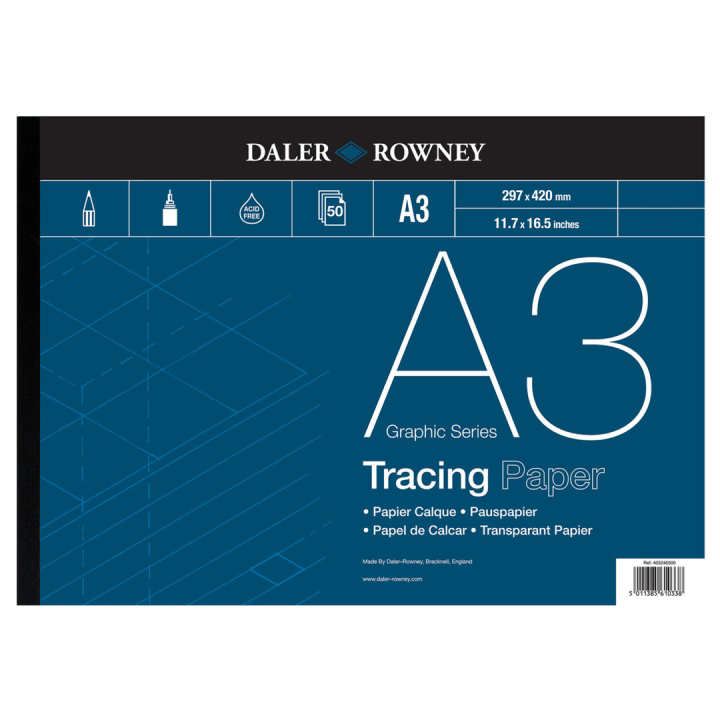 Tracing Paper 60g A3 in the group Paper & Pads / Artist Pads & Paper / Tracing Paper at Pen Store (101462)