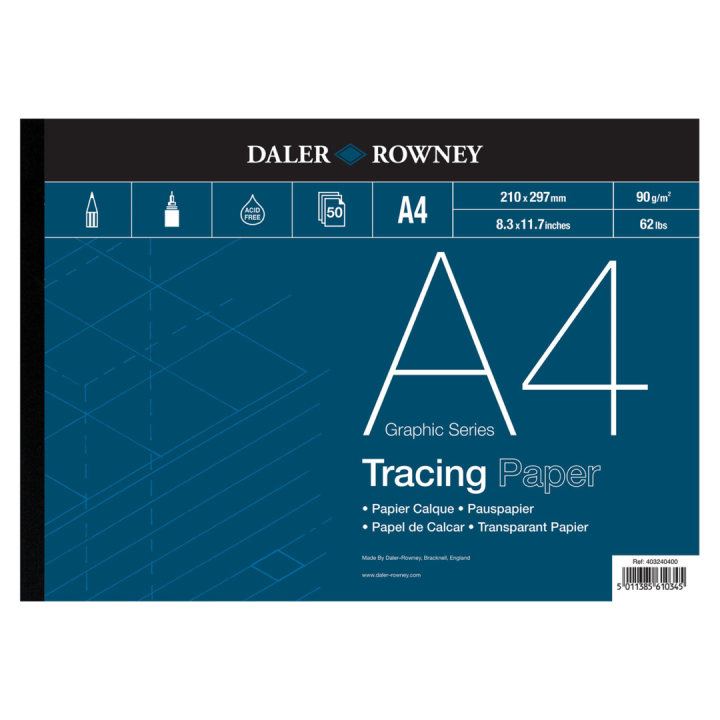 Tracing Paper 90g A4 in the group Paper & Pads / Artist Pads & Paper / Tracing Paper at Pen Store (101464)