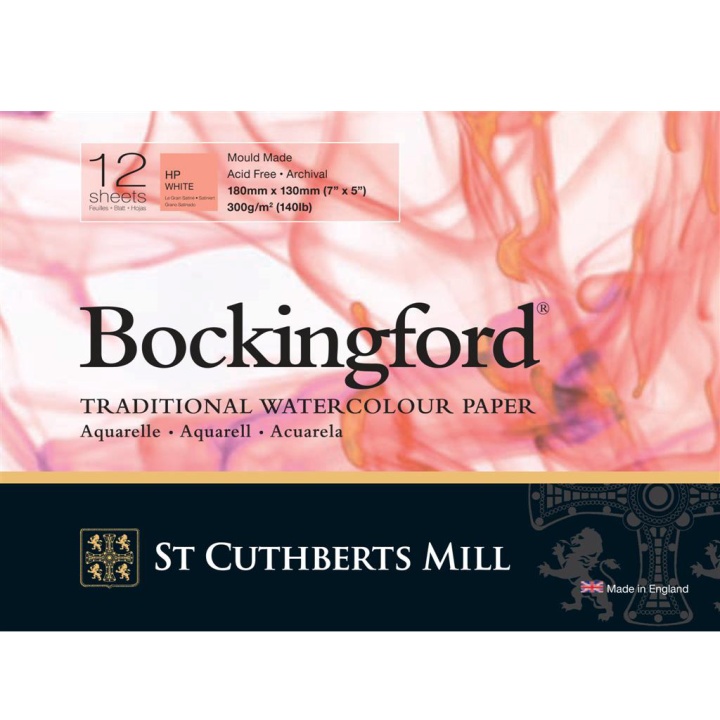 Bockingford Watercolour paper HP 300g 18x13cm in the group Paper & Pads / Artist Pads & Paper / Watercolour Pads at Pen Store (101489)