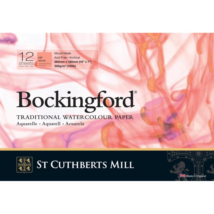 Bockingford Watercolour paper HP 300g 26x18cm in the group Paper & Pads / Artist Pads & Paper / Watercolour Pads at Pen Store (101490)