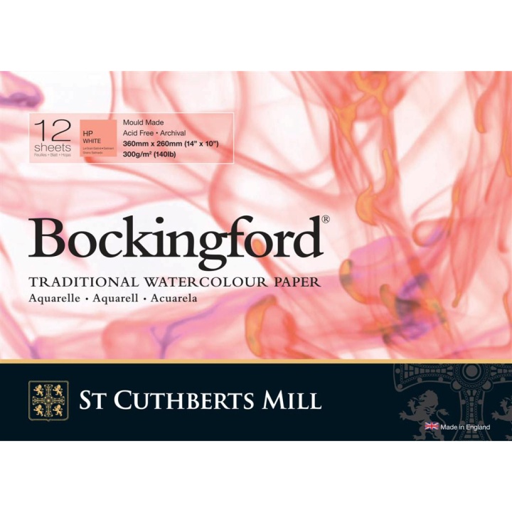 Bockingford Watercolour paper HP 300g 36x26cm in the group Paper & Pads / Artist Pads & Paper / Watercolour Pads at Pen Store (101492)