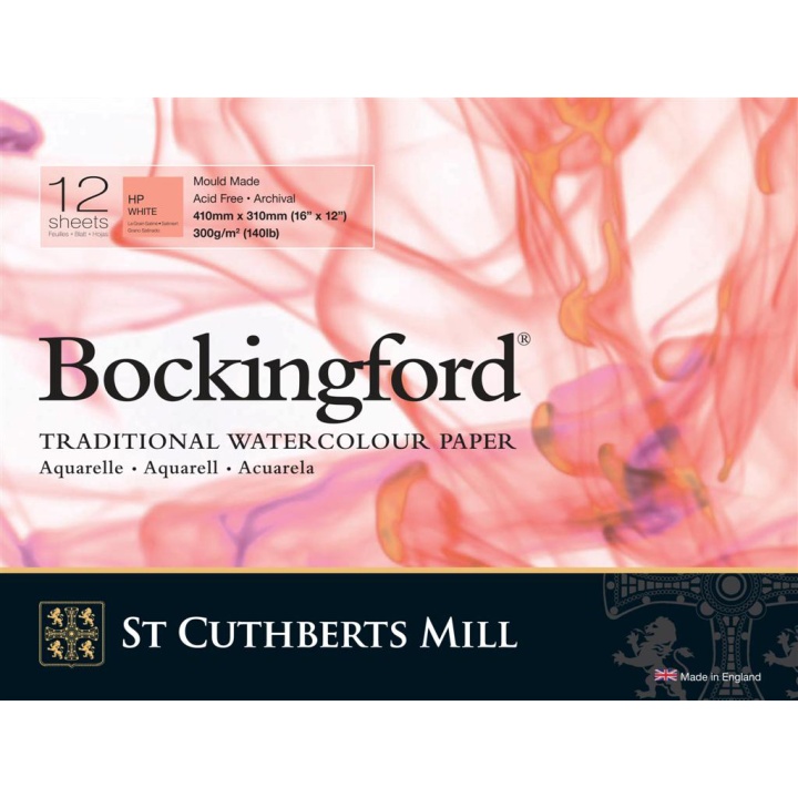 Bockingford Watercolour paper HP 300g 41x31cm in the group Paper & Pads / Artist Pads & Paper / Watercolour Pads at Pen Store (101493)