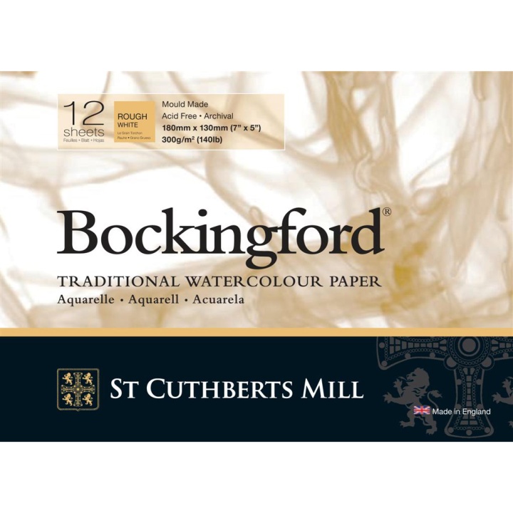 Bockingford Watercolour paper Rough 300g 18x13cm in the group Paper & Pads / Artist Pads & Paper / Watercolour Pads at Pen Store (101499)