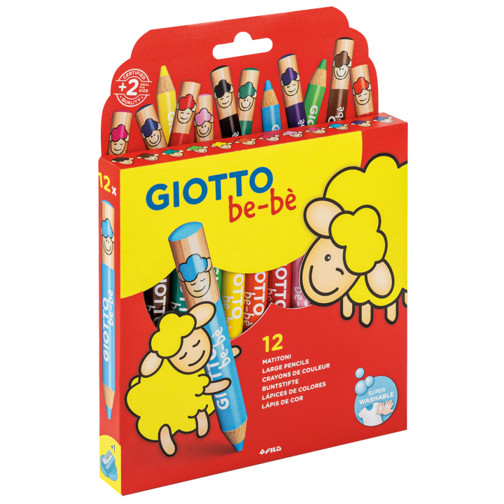 Be-bè Colouring Pencils 12-set in the group Kids / Kids' Pens / Colouring Pencils for Kids at Pen Store (101597)