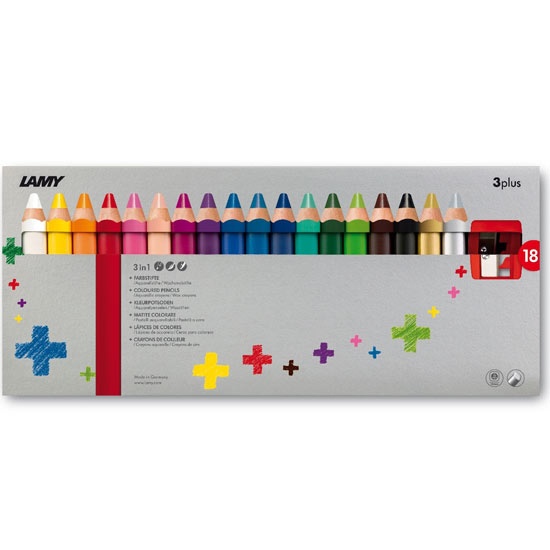 3plus 18-set in the group Kids / Kids' Pens / Colouring Pencils for Kids at Pen Store (101783)