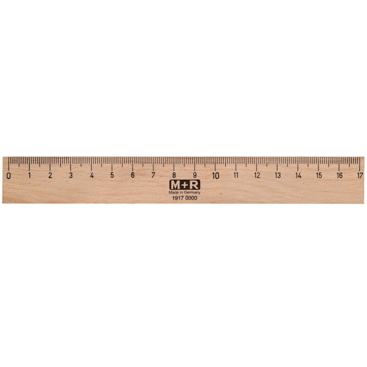 Wooden Ruler 17 cm in the group Hobby & Creativity / Hobby Accessories / Rulers at Pen Store (102246)