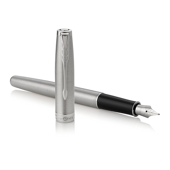 Sonnet Steel/Chrome Fountain pen Fine in the group Pens / Fine Writing / Luxury pens at Pen Store (104817)