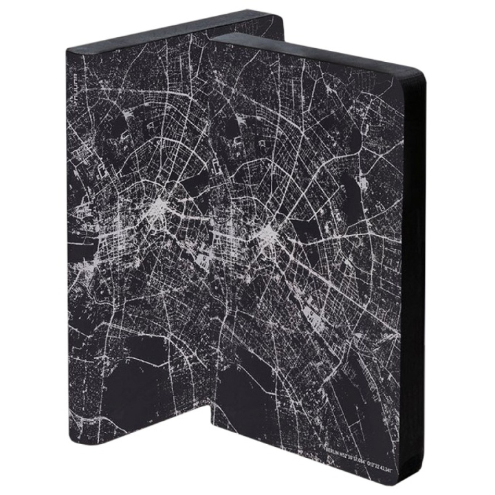 Notebook Graphic Traveller - Nightflight Berlin Silver in the group Paper & Pads / Note & Memo / Notebooks & Journals at Pen Store (104890)