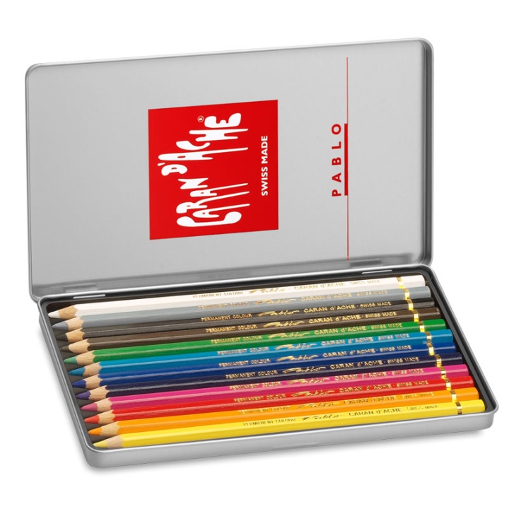 Colouring pencils Pablo 12-set in the group Pens / Artist Pens / Coloured Pencils at Pen Store (105020)