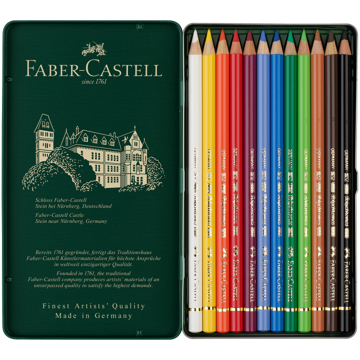Colouring pencils Polychromos 12-set in the group Pens / Artist Pens / Coloured Pencils at Pen Store (105074)