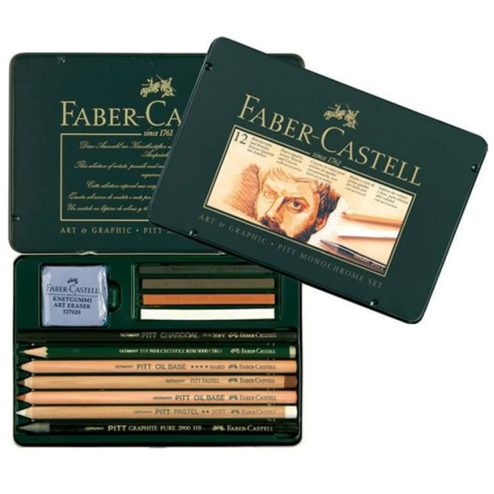 PITT Monochrome 12-set in the group Art Supplies / Crayons & Graphite / Graphite & Pencils at Pen Store (105153)