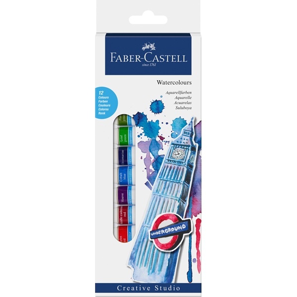 Starter kit Watercolour 12-set in the group Art Supplies / Artist colours / Watercolour Paint at Pen Store (106521)