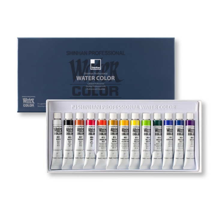 Water Colours PRO 7.5ml 13-set in the group Art Supplies / Artist colours / Watercolour Paint at Pen Store (107246)