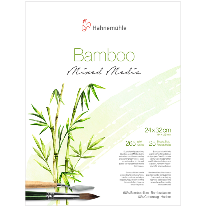 Mixed Media Bamboo 265g 24x32 cm in the group Paper & Pads / Artist Pads & Paper / Mixed Media Pads at Pen Store (108082)