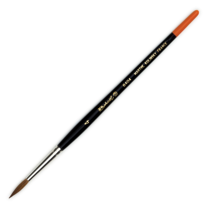 Pure Kolinsky Sable Brush Round 8404 St 4 in the group Art Supplies / Brushes / Watercolour Brushes at Pen Store (108297)