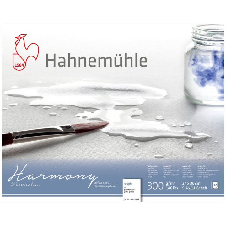 Watercolour Paper Harmony Rough 300g 24x30cm in the group Paper & Pads / Artist Pads & Paper / Watercolour Pads at Pen Store (108753)