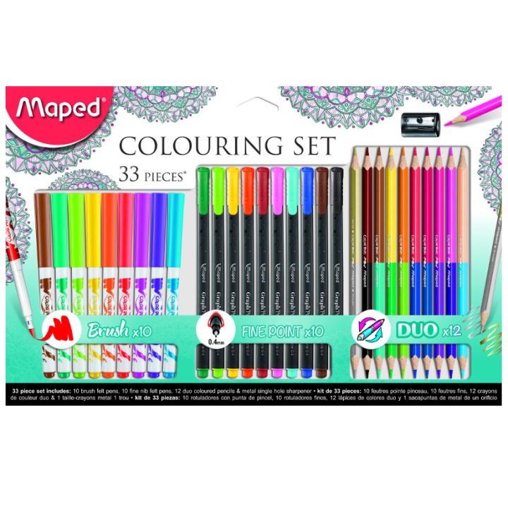 Colouring Adult Set 33 Pieces in the group Pens / Artist Pens / Coloured Pencils at Pen Store (108778)