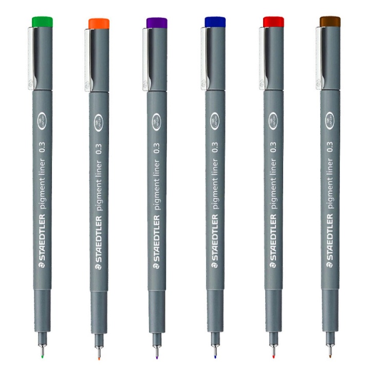 Pigment Liner Colour 0.3mm Blue in the group Pens / Writing / Fineliners at Pen Store (111209)