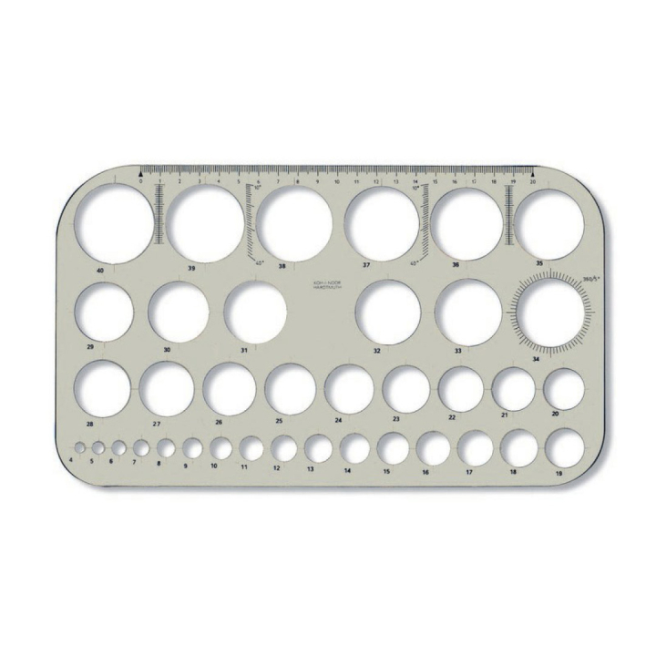 Circle template in the group Hobby & Creativity / Hobby Accessories / Stencils at Pen Store (111803)