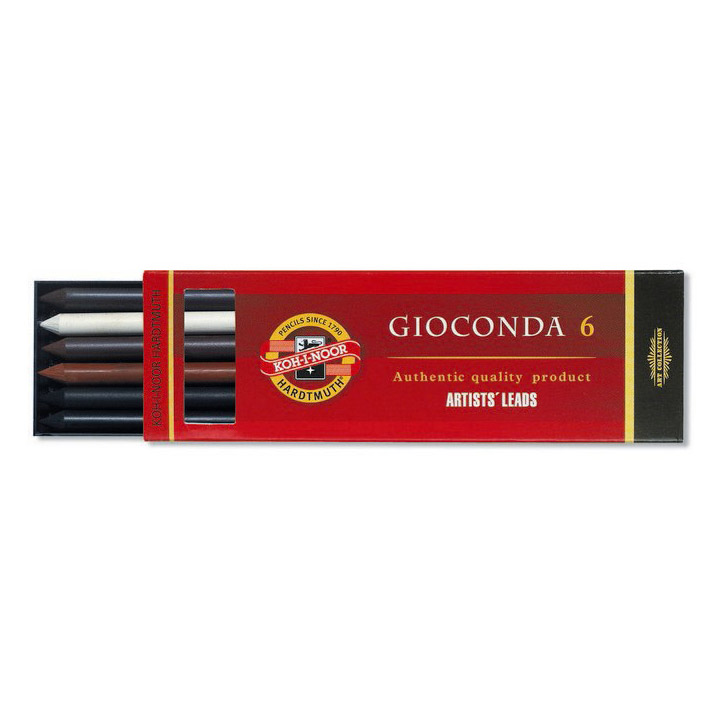 Gioconda Lead Set III 5.6 mm in the group Art Supplies / Crayons & Graphite / Drawing Charcoal at Pen Store (111870)