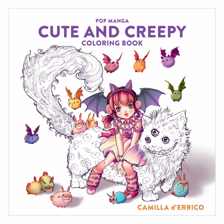 Pop Manga: Cute and Creepy Colouring Book in the group Hobby & Creativity / Books / Adult Colouring Books at Pen Store (112447)