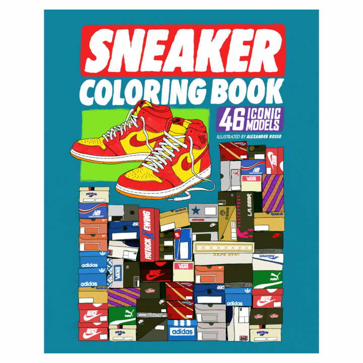Sneaker Colouring Book in the group Hobby & Creativity / Books / Adult Colouring Books at Pen Store (112487)