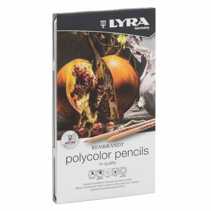 Rembrandt Polycolor 12-set in the group Pens / Artist Pens / Coloured Pencils at Pen Store (125975)