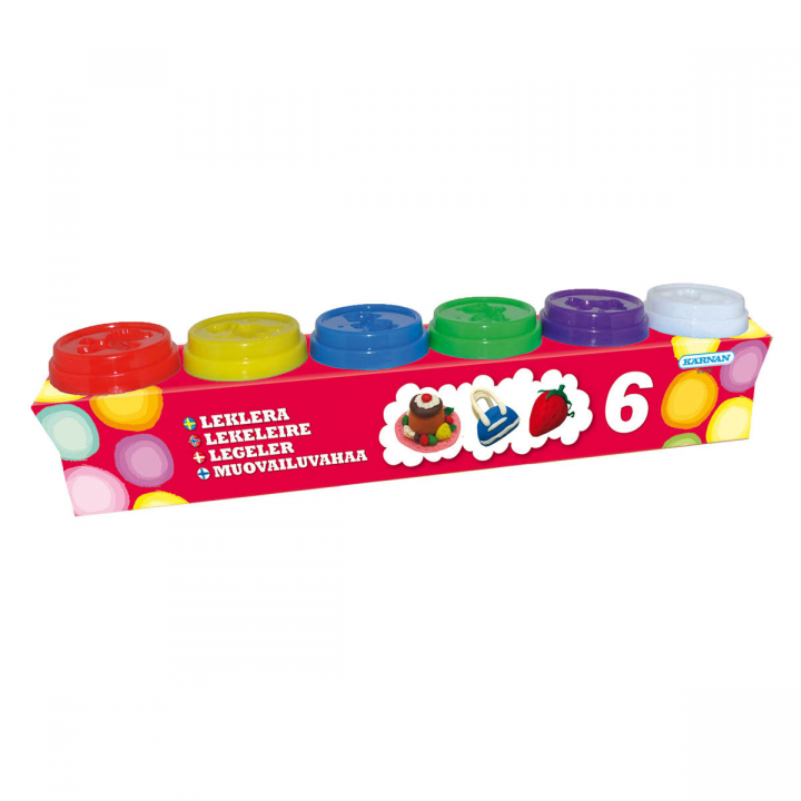 Clay for Playing 6-pack in the group Kids / Kids' Paint & Crafts / Modelling Clay for Kids at Pen Store (126001)