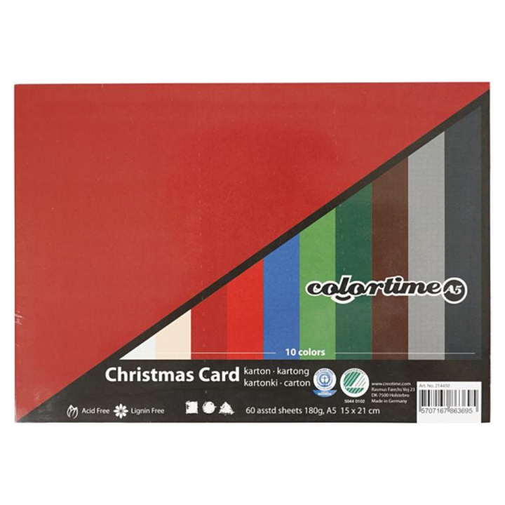 Coloured paper Christmas A5 180 g in the group Paper & Pads / Artist Pads & Paper / Coloured Papers at Pen Store (126583)