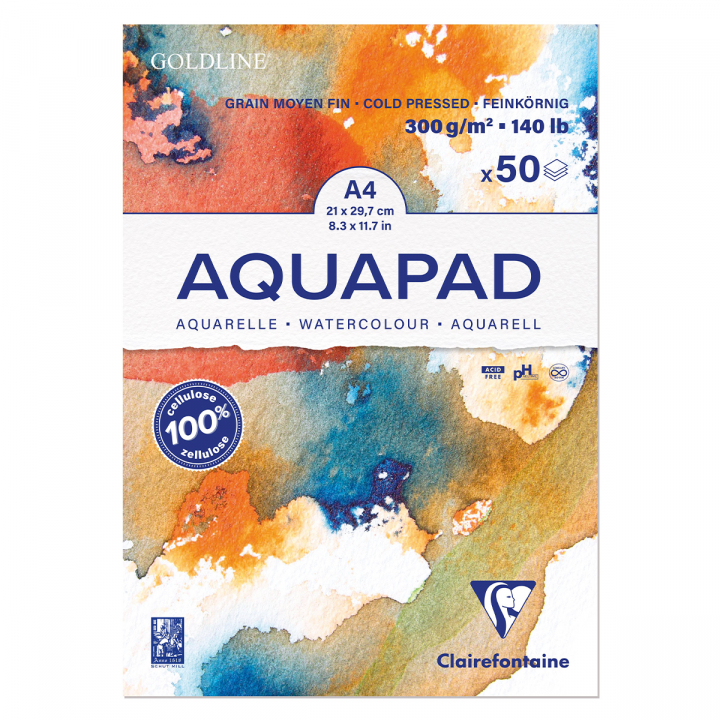Aquapad 300g A4 in the group Paper & Pads / Artist Pads & Paper / Watercolour Pads at Pen Store (127415)