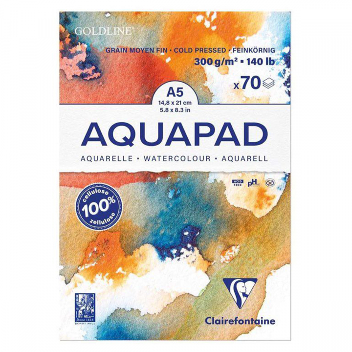 Aquapad 300g A5 in the group Paper & Pads / Artist Pads & Paper / Watercolour Pads at Pen Store (127419)