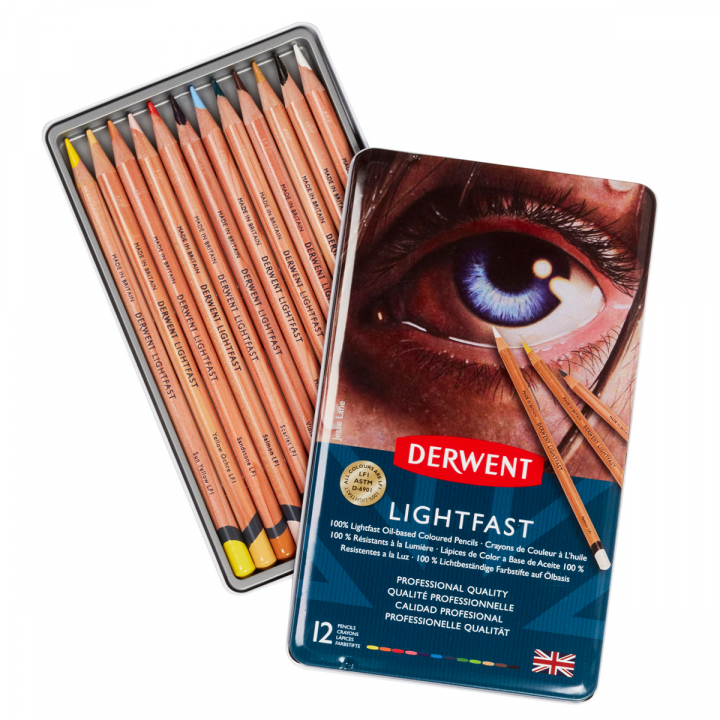Lightfast Coloured Pencils Set of 12 in the group Pens / Artist Pens / Coloured Pencils at Pen Store (128176)