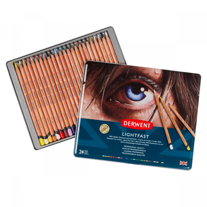 Lightfast Coloured Pencils Set of 24 in the group Pens / Artist Pens / Coloured Pencils at Pen Store (128177)