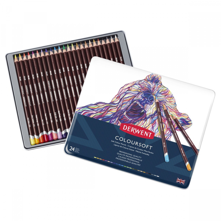 Coloursoft Coloured Pencils Set of 24 in the group Pens / Artist Pens / Coloured Pencils at Pen Store (128184)