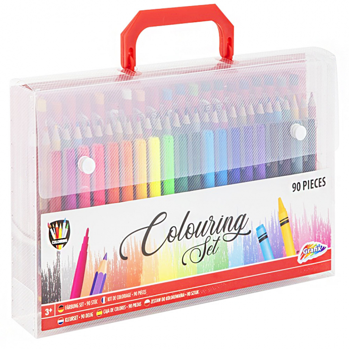 Colouring Set 90 pcs in the group Kids / Kids' Pens / Colouring Pencils for Kids at Pen Store (128496)