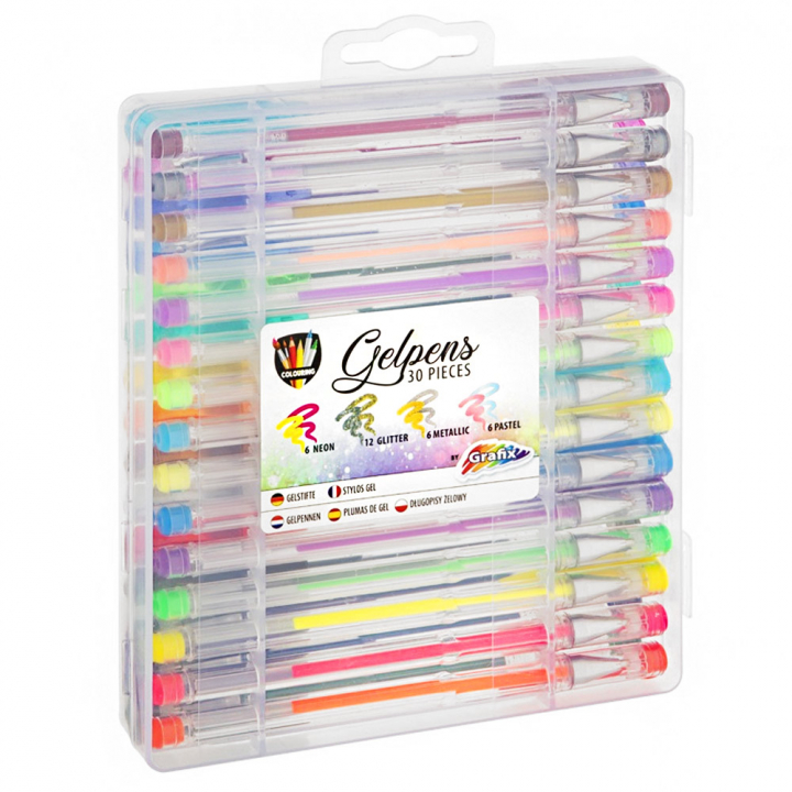Gel Pens in carry Case 30-pack in the group Kids / Kids' Pens / Kid's Writing at Pen Store (128514)
