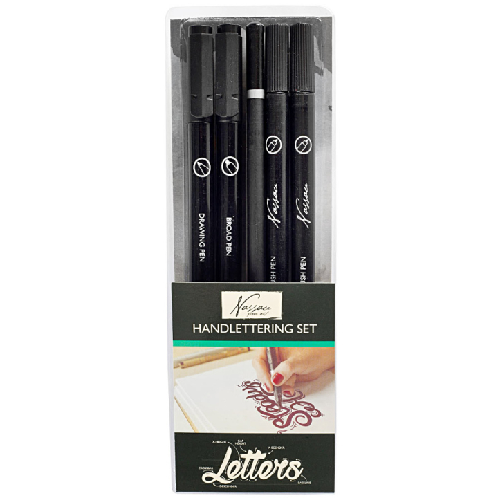 Handlettering 5-set in the group Hobby & Creativity / Calligraphy / Lettering Sets at Pen Store (128520)
