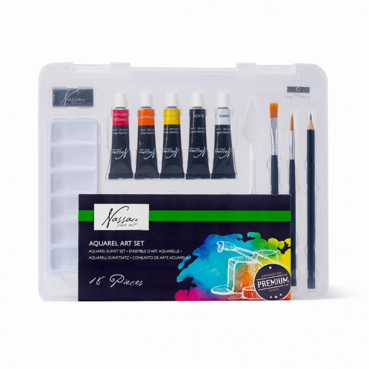 Aquarel Paint Kit 18-set in the group Art Supplies / Artist colours / Watercolour Paint at Pen Store (128536)