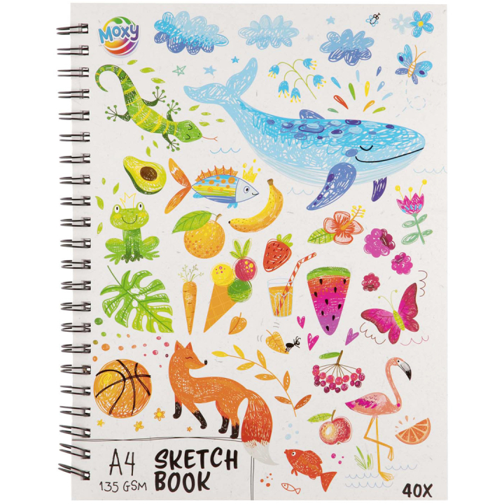 Sketch pad A4 135g, 40 sheets in the group Kids / Fun and learning / Paper & Drawing Pad for Kids / Drawing paper for children  at Pen Store (128570)