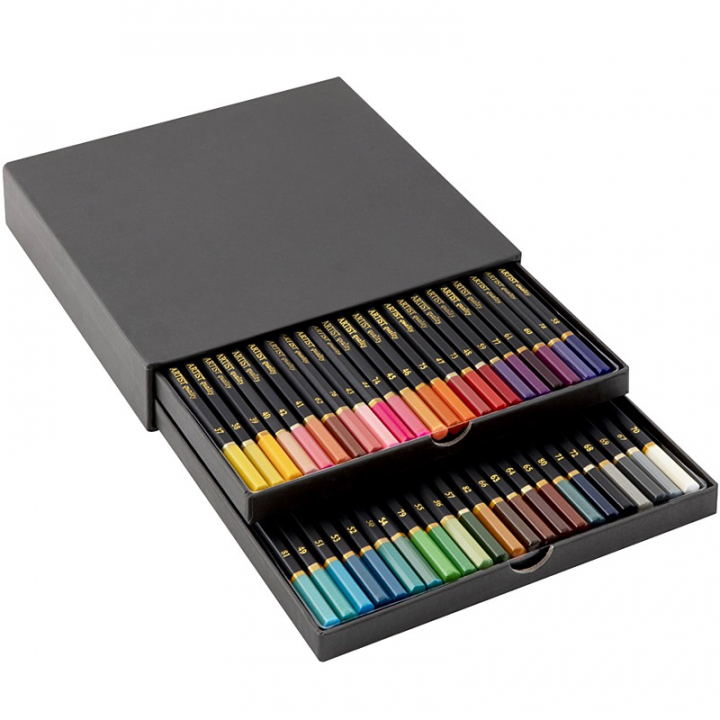 Colouring pencils 46-set in box in the group Pens / Artist Pens / Coloured Pencils at Pen Store (128578)