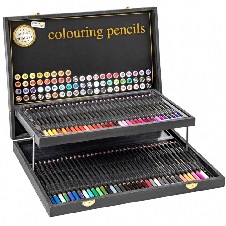 Colouring pencils 68-set in Wooden box in the group Pens / Artist Pens / Coloured Pencils at Pen Store (128579)