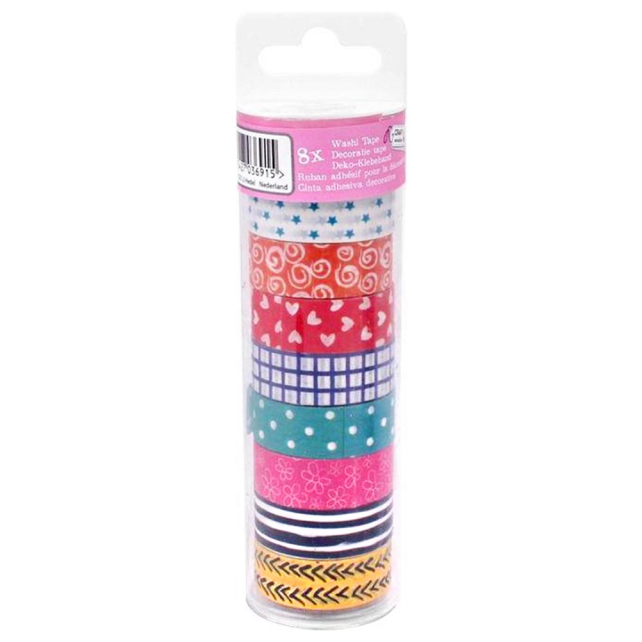 Washi tape 8-pack Patterns in the group Kids / Fun and learning / Tape for kids at Pen Store (128581)